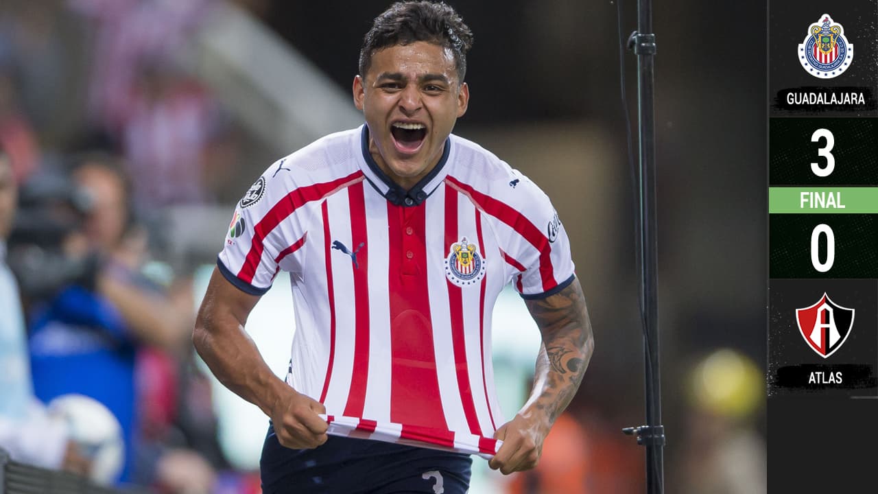 ¡Explotó Vega! Chivas dio un baile al Atlas y se mantiene al acecho de los líderes