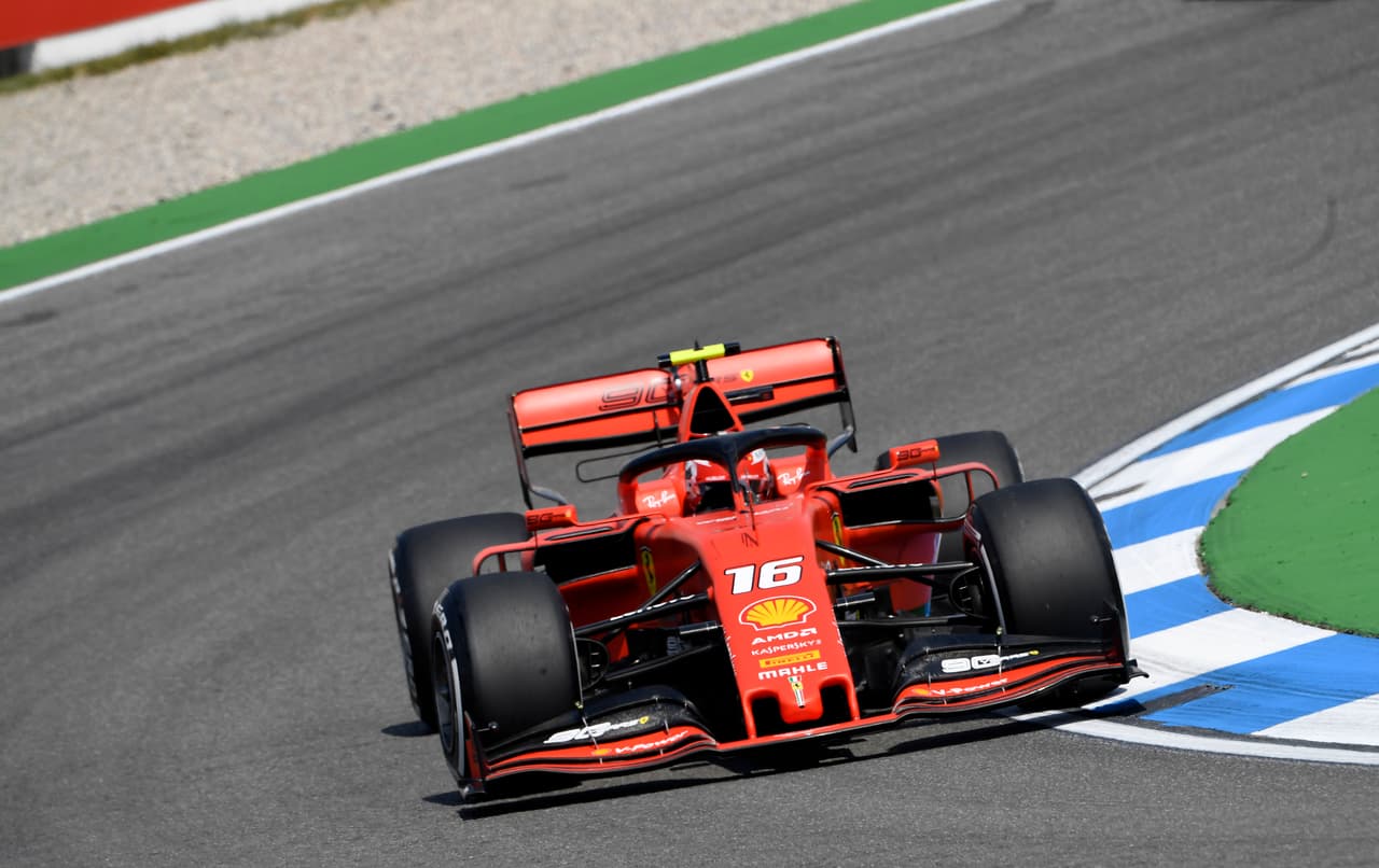 Charles Leclerc vuelve a colocar a Ferrari como los más rápidos en Alemania