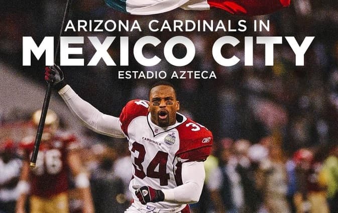 ¡Oficial! Los Arizona Cardinals jugarán en el Estadio Azteca 