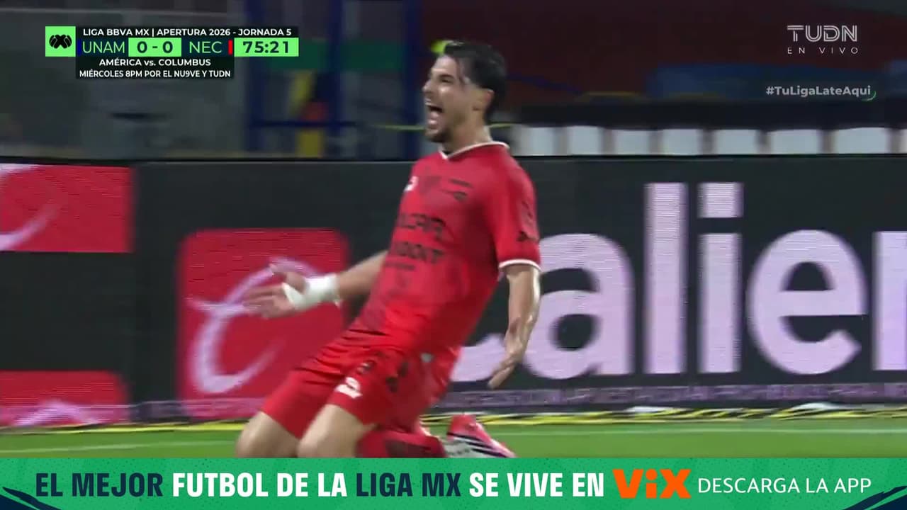 ¡Golazo del Necaxa! Carranza logra vencer a Keylor y los Rayos ponen el 0-1