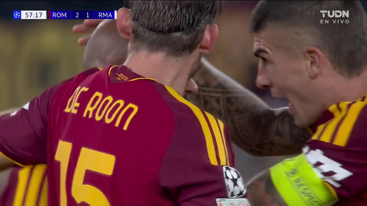 ¡La Roma golea al Real Madrid en Champions con doblete de Donyell Malen!
