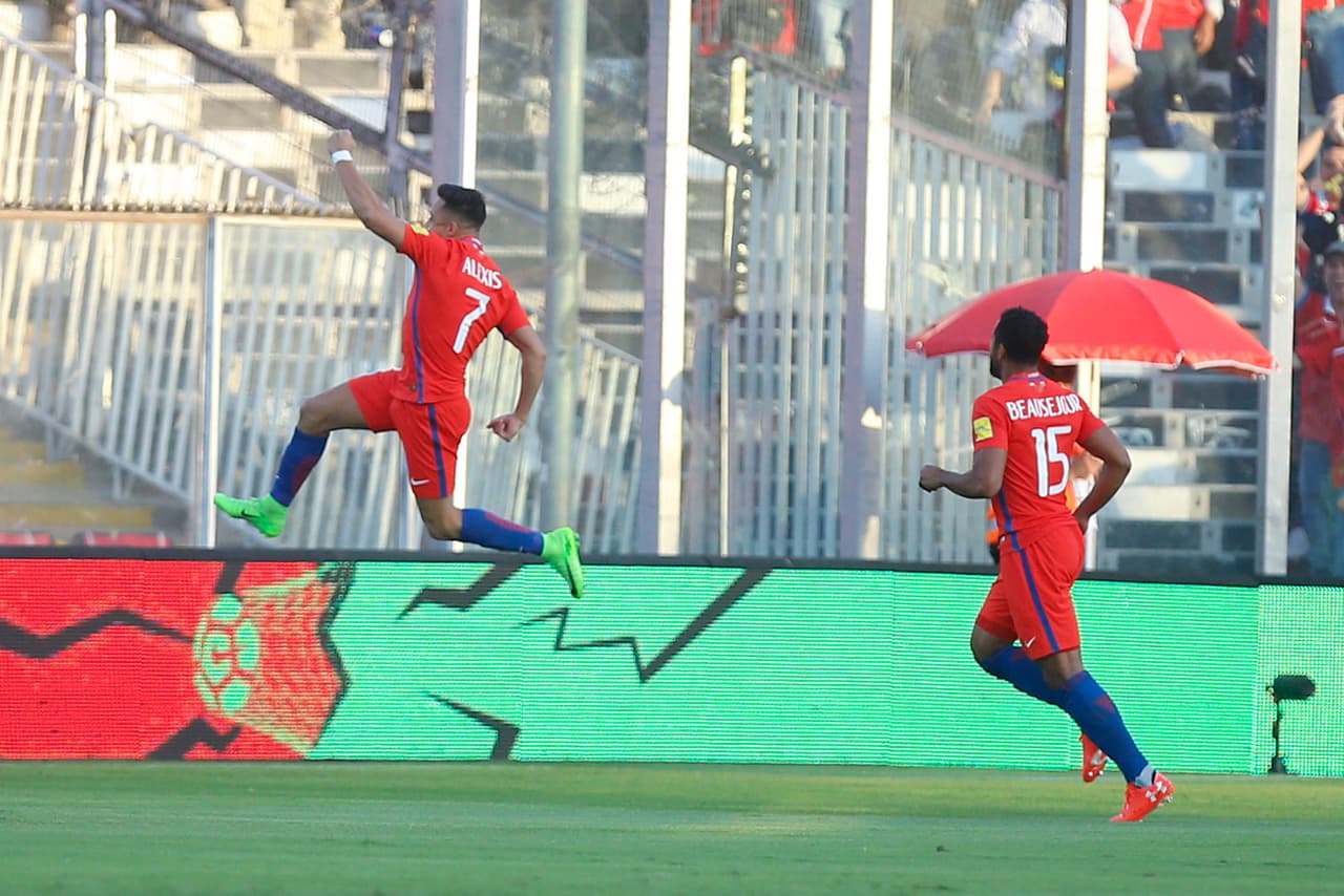 El gol de Sánchez dio un respiro de tranquilidada los locales para jugar a mucho más placer frente a la 'Vinotinto'.