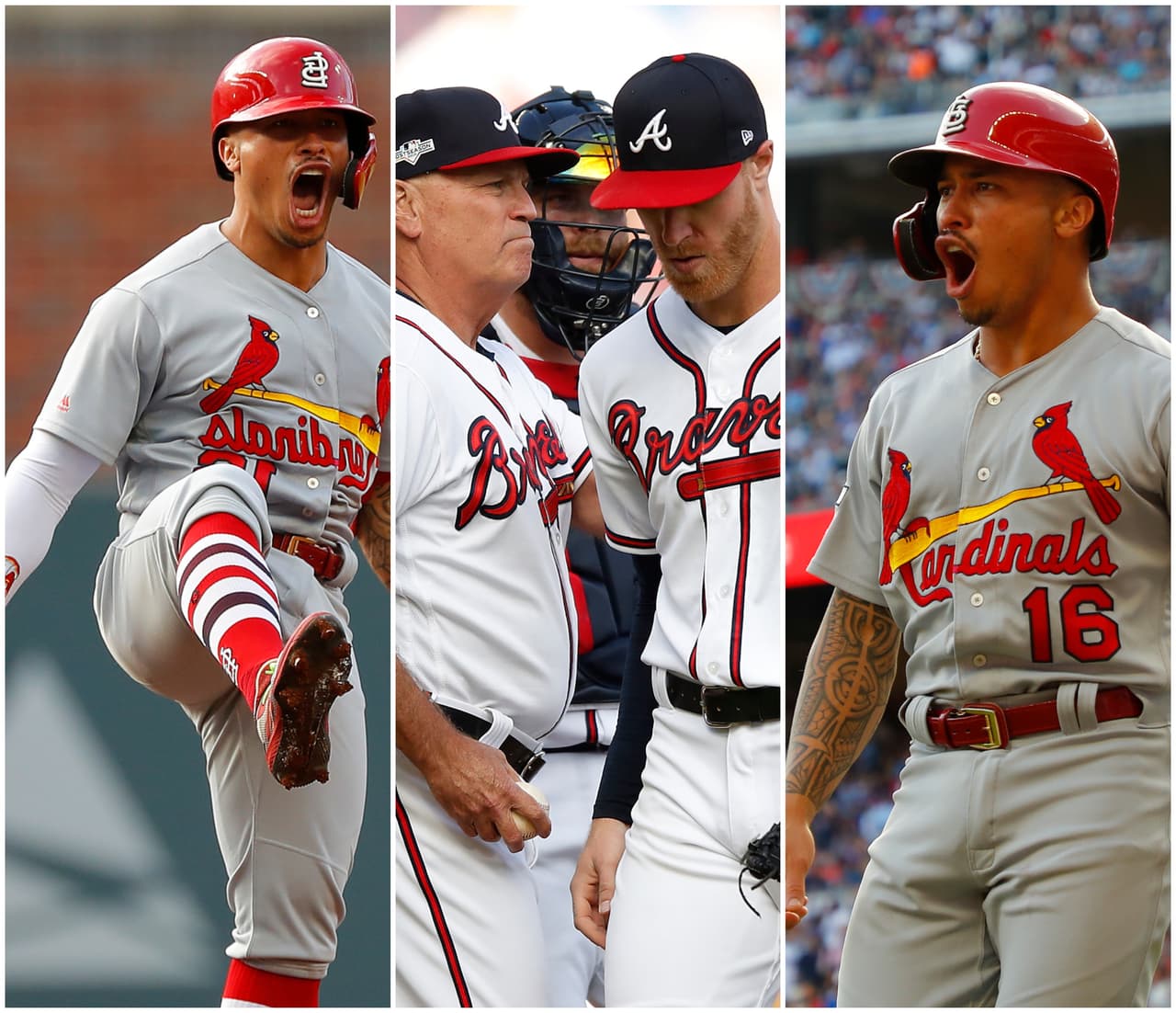 Los Atlanta Braves fueron borrados del campo de juego y St Louis Cardinals ganan el quinto partido.