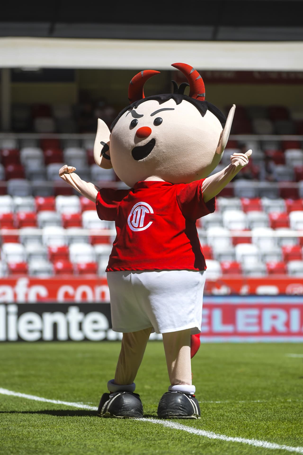 El color se tomó la fiesta del partido de Toluca contra Veracruz por la jornada del fútbol mexicano, en un Clausura 2019 donde los 'Diablos Rojos' quieren brillar.