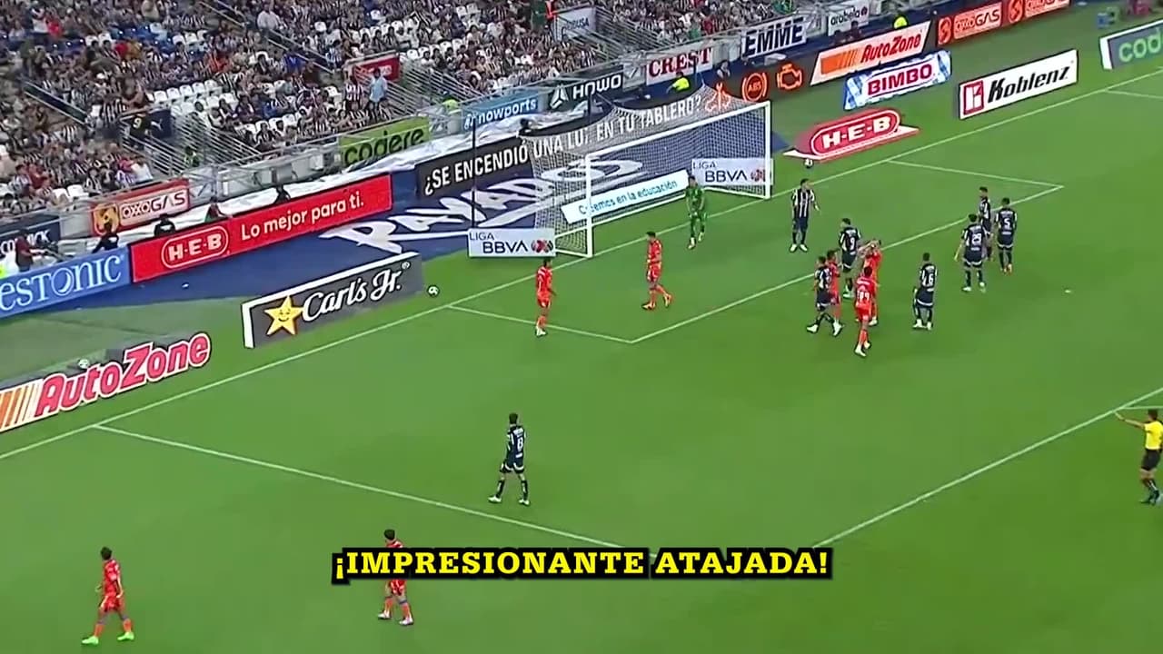 ¡ATAJADÓN DE RAYADOS! El arquero salva a Monterrey