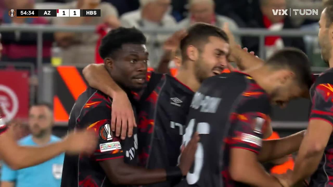 Gol de Forson Amankwah: AZ 1-1 Hapoel Be'er Sheva - UEFA Europa League 2026-27