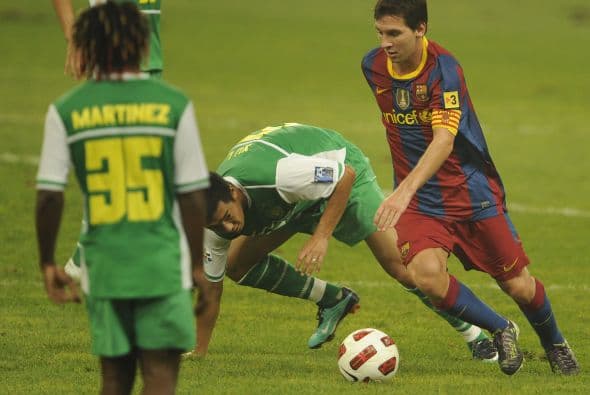 Messi tuvo más de una oportunidad de anotar, pero su gol no llegó.