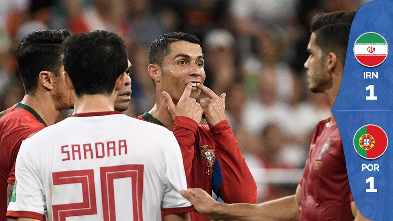 Portugal sufrió y perdió el liderato del grupo B ante un Irán que casi lo elimina
