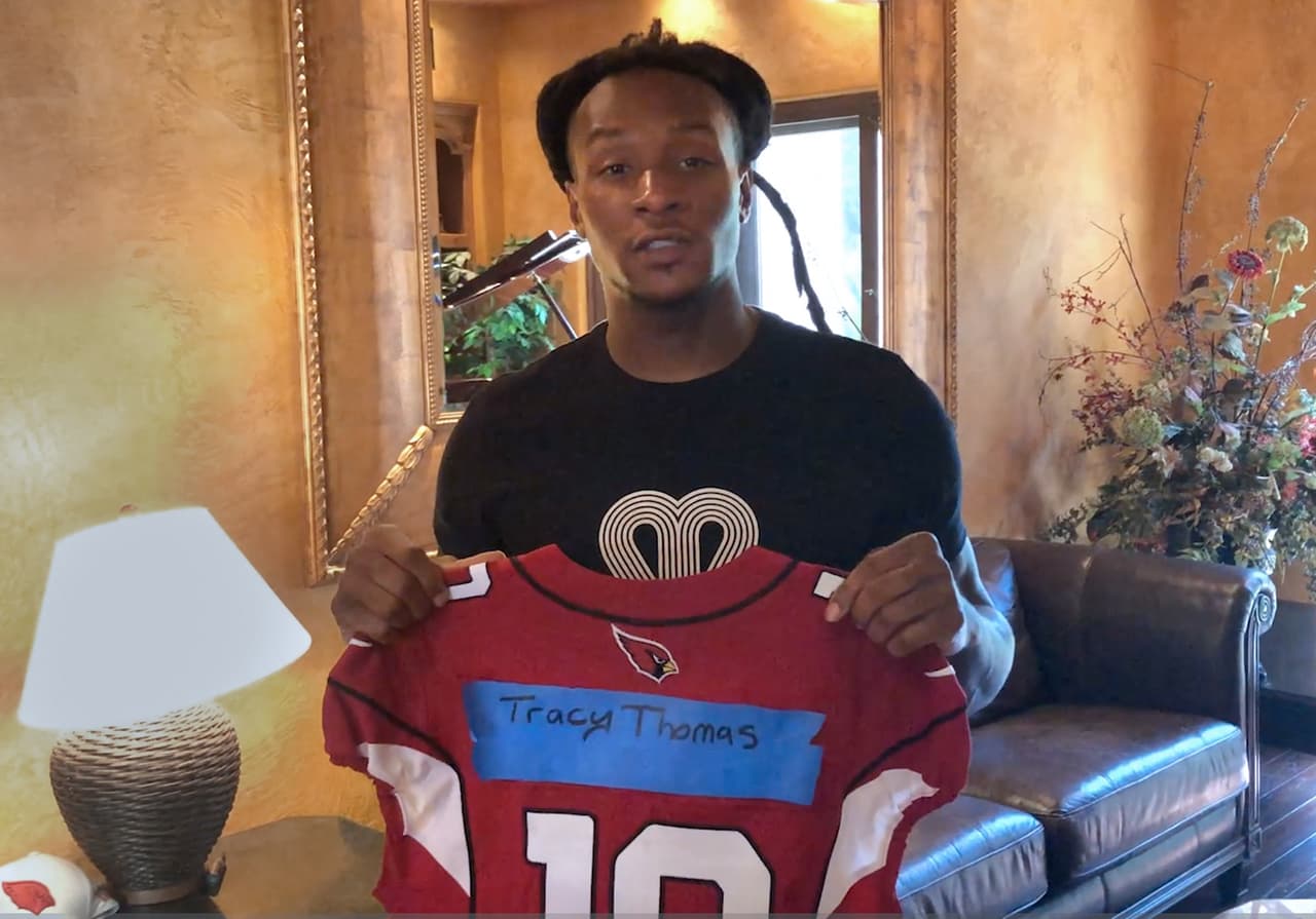 Deandre Hopkins, jugador de los Arizona Cardinals, por parte de la NFL.