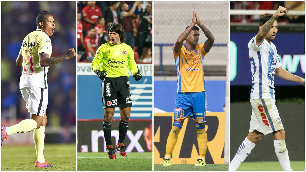 Michael Arroyo, Federico Vilar, Ismael Sosa y Jonathan Urretaviscaya.