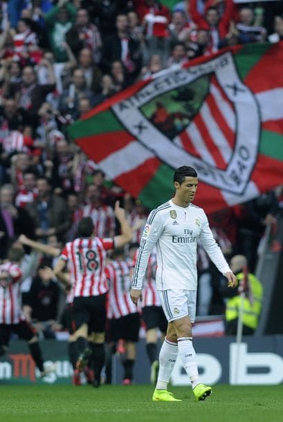 Cristiano lamenta la anotación de Aduriz que supuso la derrota blanca.