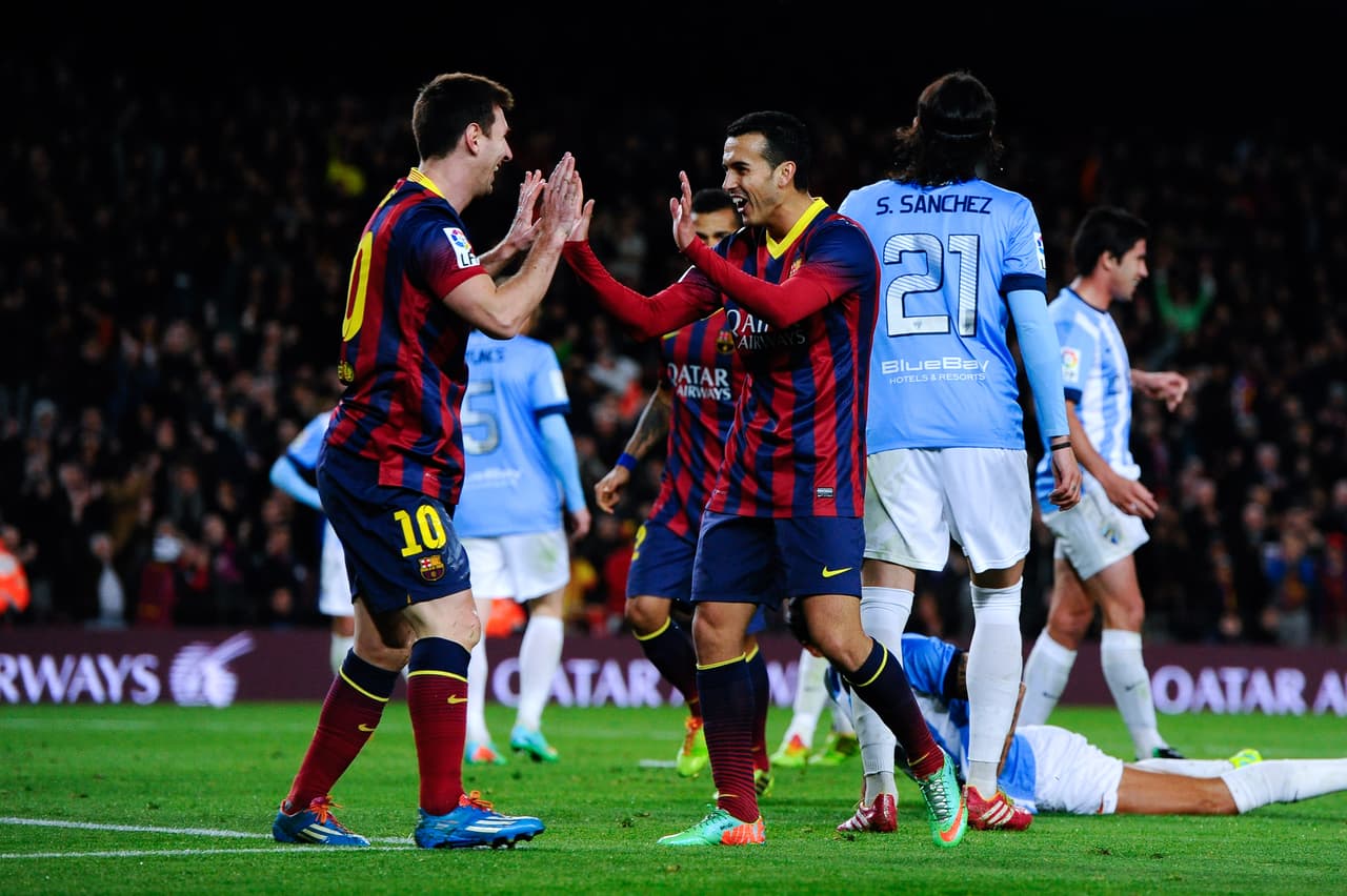 <b>4.- Lionel Messi y Pedro Rodríguez (52 goles en sociedad)</b>
<br>Partidos juntos: 270
<br>Goles de Messi con pase de Pedro: 32
<br>Goles de Pedro con pase de Messi: 20