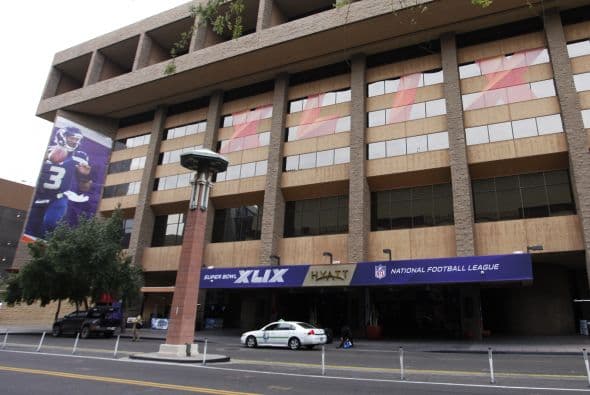 La ciudad de Phoenix, Arizona, empieza a calentar motores para recibir el Super Bowl XLIX entre los New England Patriots y los Seattle Seahawks (Foto: Mario Castillo)