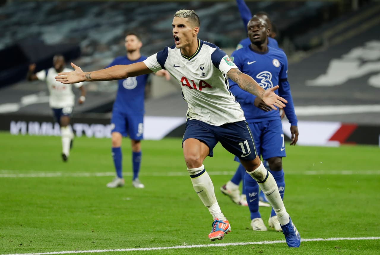 Tottenham elimina al Chelsea de la Copa de la Ligaen penales y avanza a cuartos de final.
