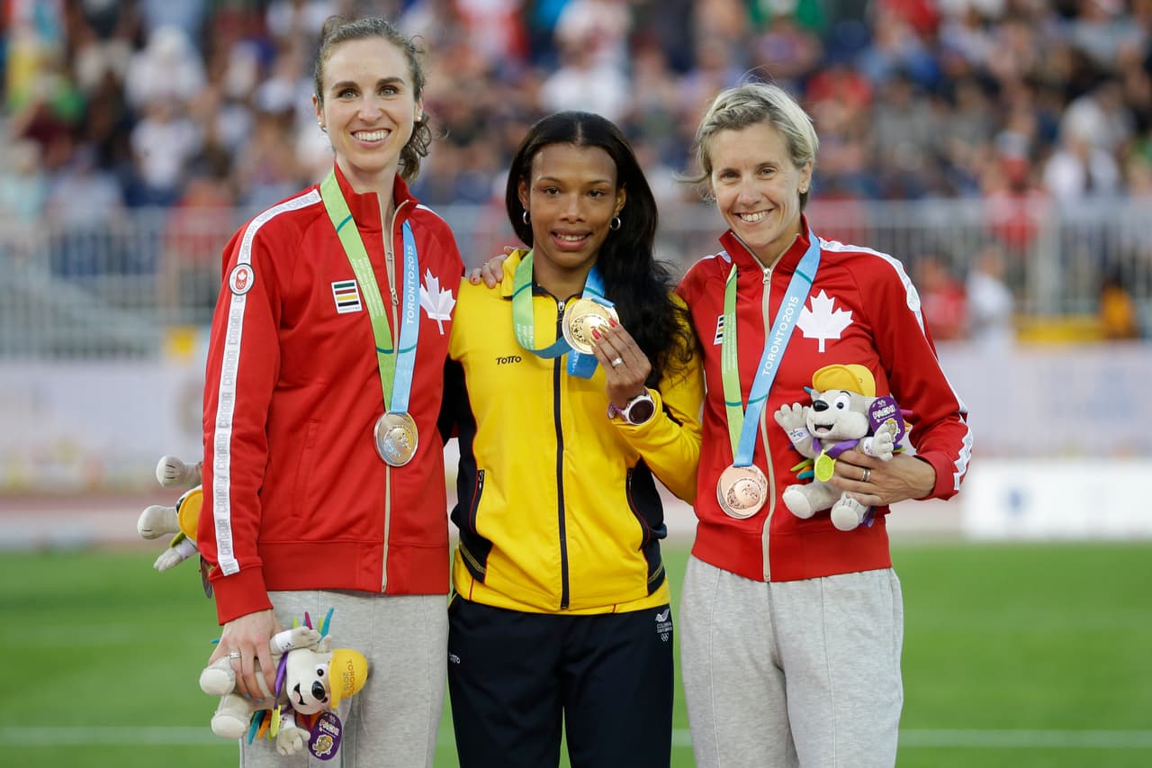 En los 1500 metros, la colombiana Muriel Coneo se llevó la competencia, fue seguida de las canadienses Nicole Sifuentes y Sasha Gollish.
