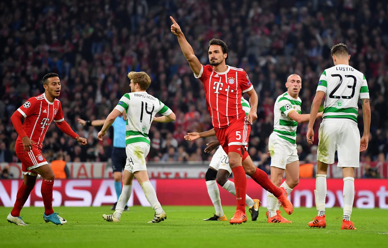 Bayern Munich volvió a celebrar en el grupo B y con su triunfo 3-0 contra Celtic ratificó que es uno de los llamados a clasificar a octavos de final.
