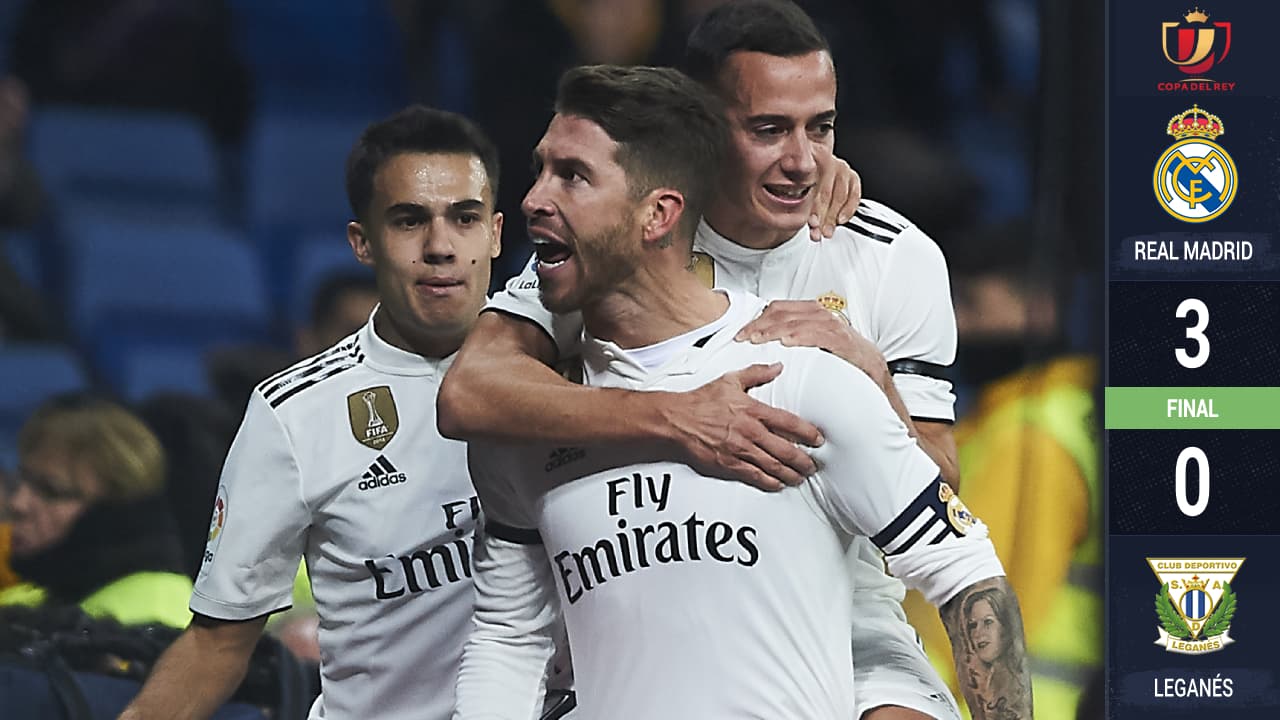 Contra viento y marea, Real Madrid consiguió ventaja sobre Leganés en Copa del Rey