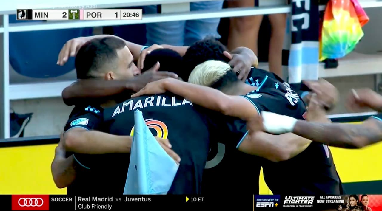 ¡Taquito, poste y remontada! Fragapane se luce y Hlongwane sella el 2-1 para los ‘Loons’