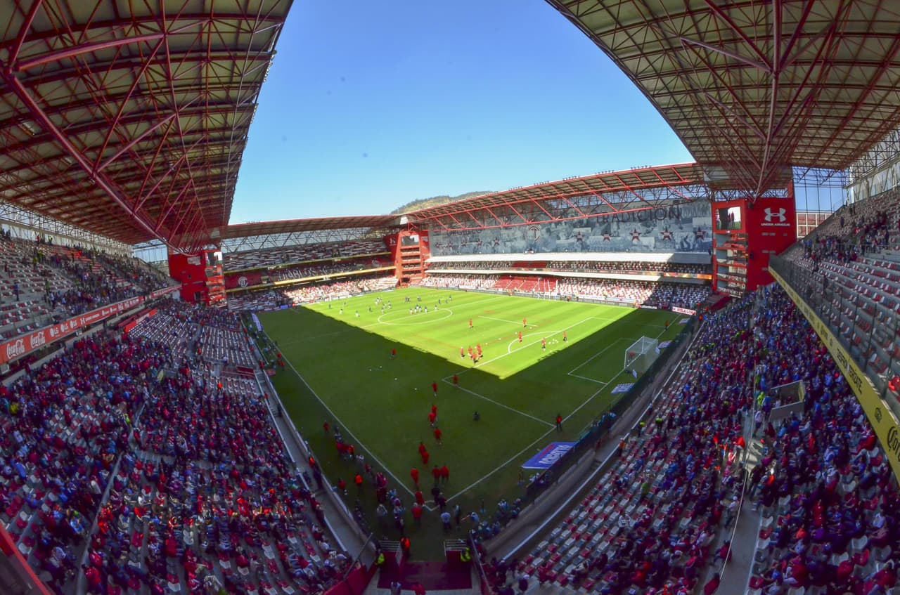 Estadio Nemesio Diez (Toluca 1-1 Cruz Azul): 19.221 espectadores.