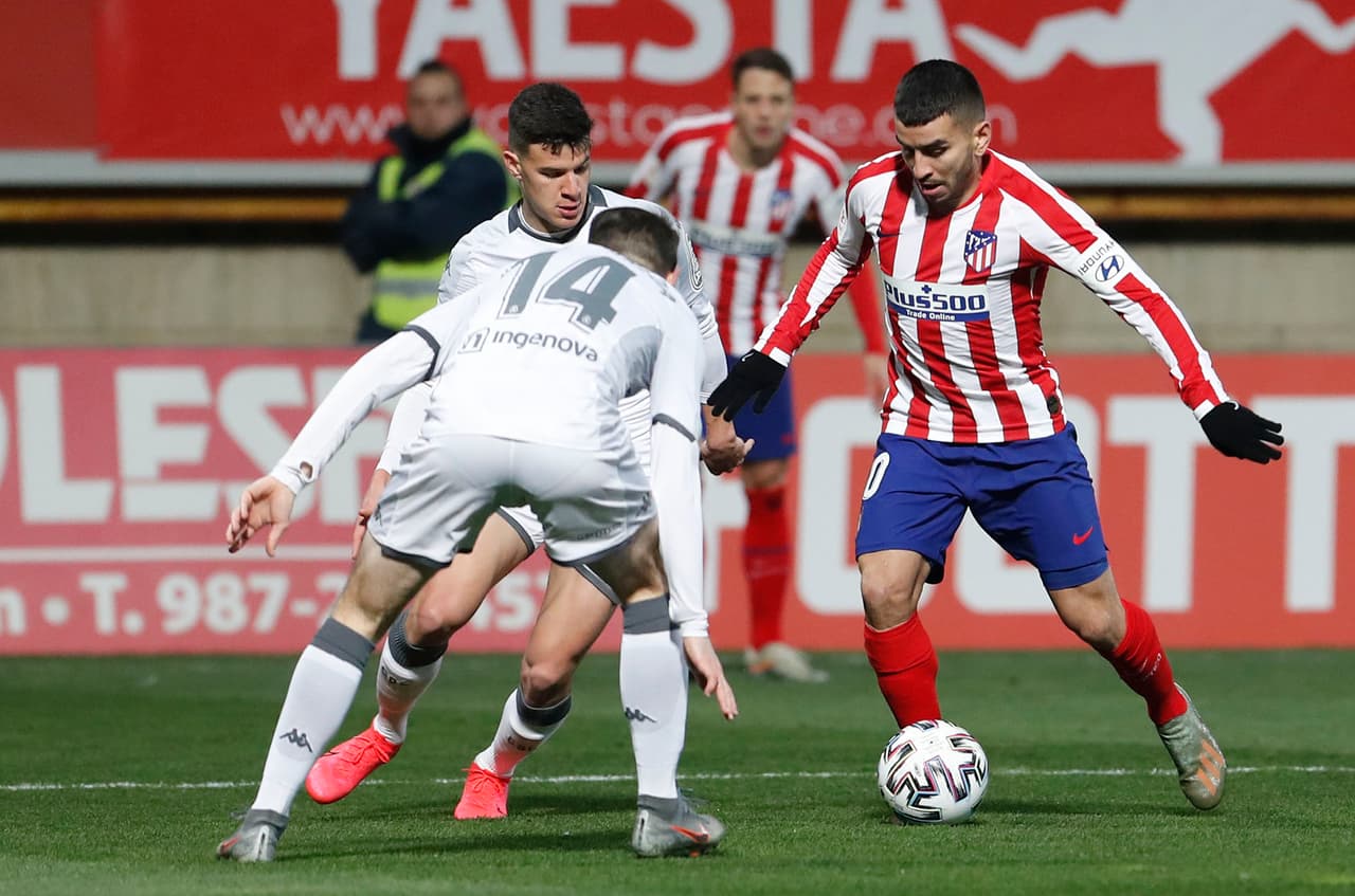 Cultural Leonesa 2-1 Atlético de Madrid | Correa (62’) anotó para los de Simeone, Castañeda (83’) empató el encuentro y en tiempos extra Benito (108’) marcó el gol que dejó fuera al Atlético de Madrid. Héctor Herrera salió para el segundo tiempo.