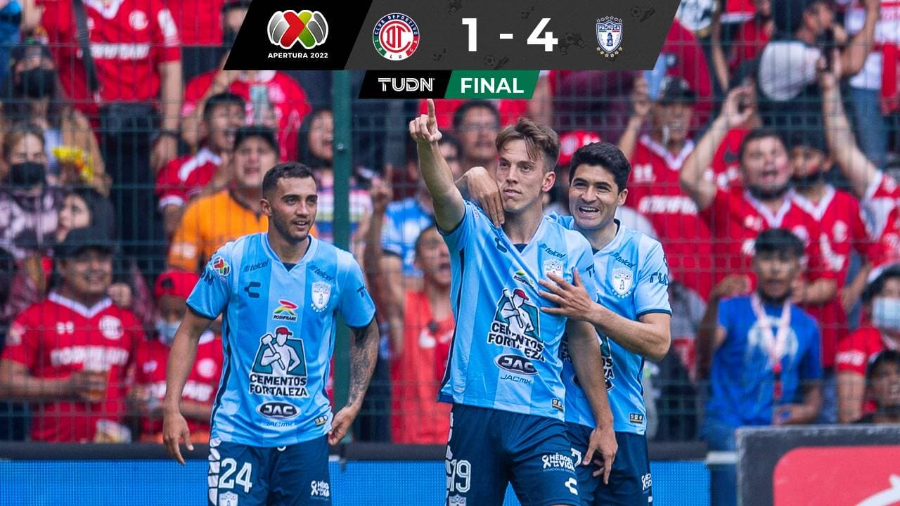 En duelo polémico, Pachuca golea al Toluca en el Nemesio Diez