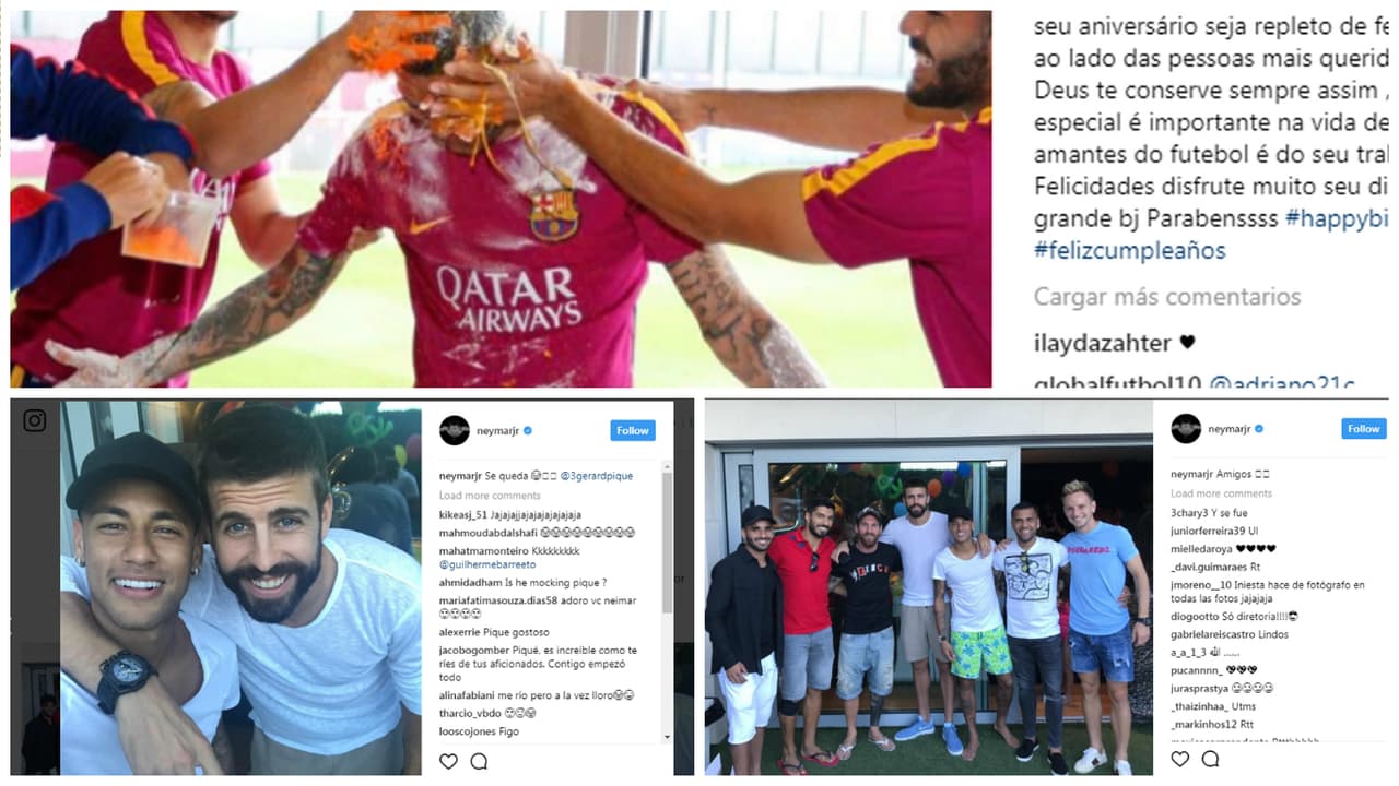 Las redes sociales han vibrado todo el día con las imágenes del asado de Ney Junior con sus amigos del Barcelona.
