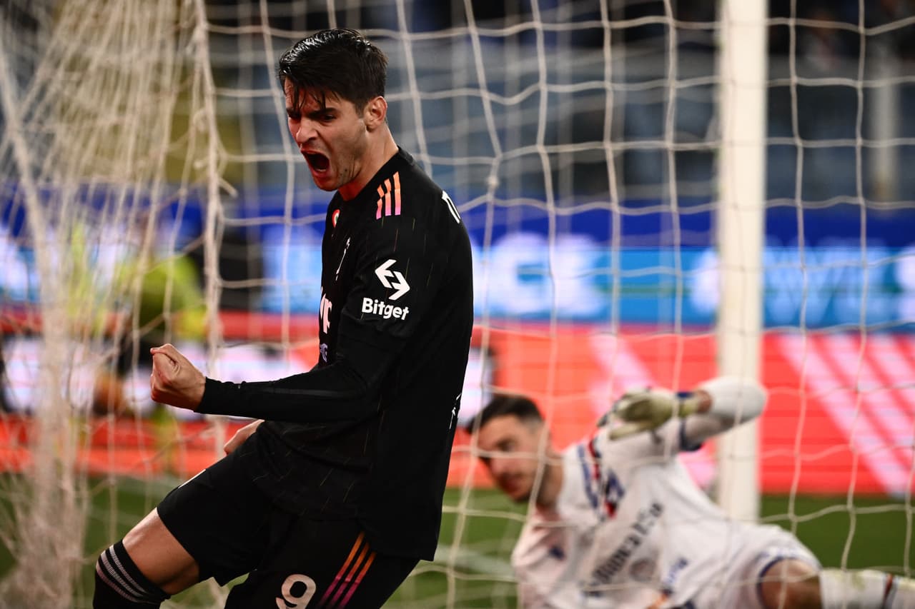 Álvaro Morata marcó un doblete en la victoria por 3-1 de la Juventus sobre la Sampdoria, que mete presión a los punteros de la Serie A.