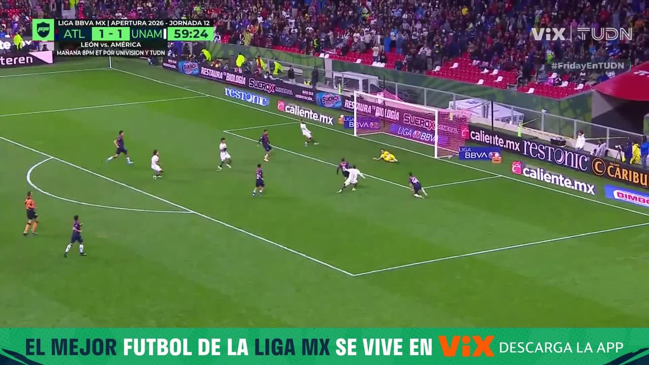 ¡Responde Pumas! Disparo de Antuna que tapa Jiménez