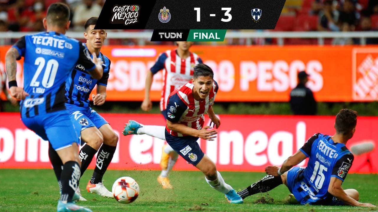 ¡Mal y de malas! Rayados remonta a Chivas con oso de Jiménez