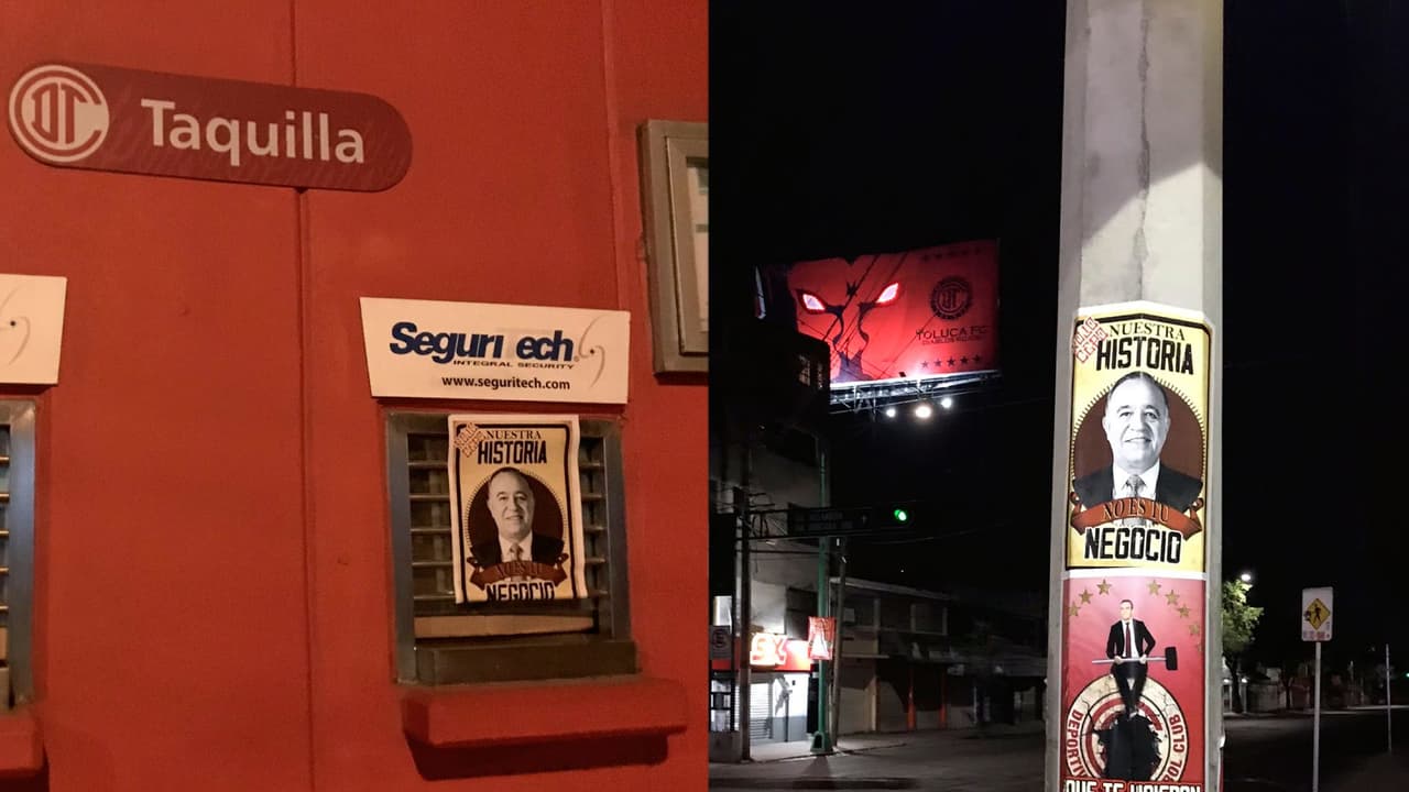 Protestan aficionados contra la directiva del Toluca