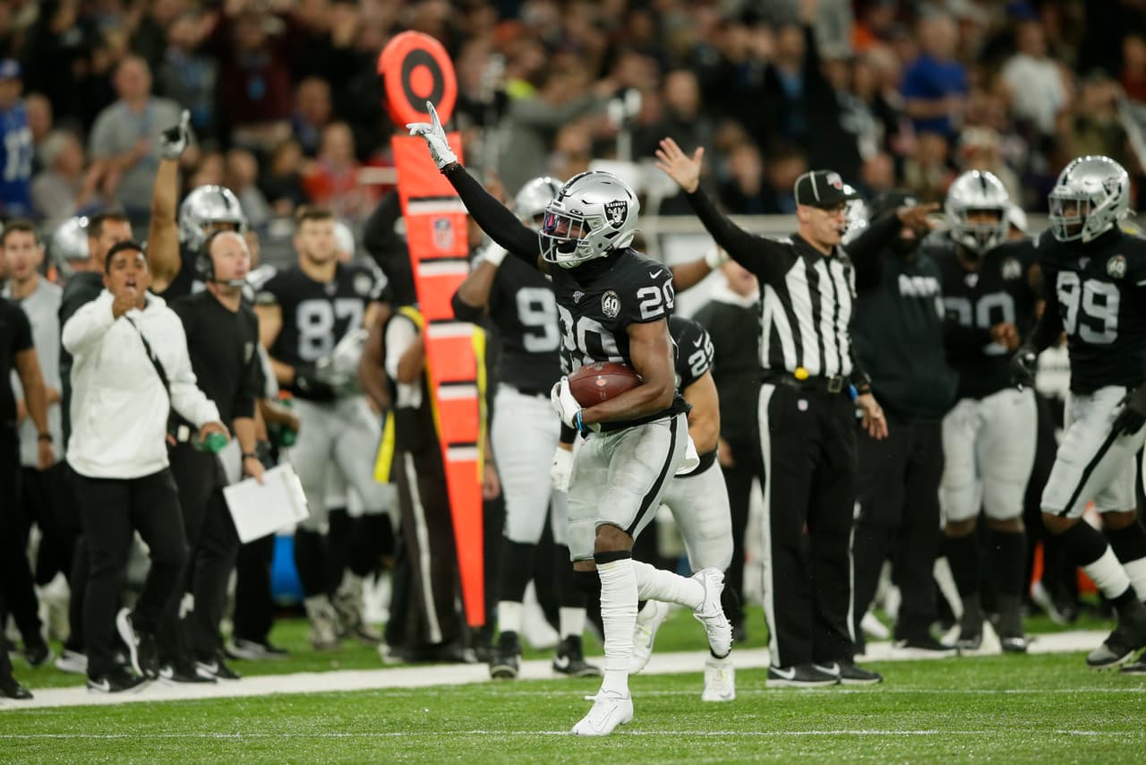 Los Raiders vencieron 24-21 a los Chicago Bears, en el estadio del Tottenham en Londres, y se ponen 3-2 en la temporada.