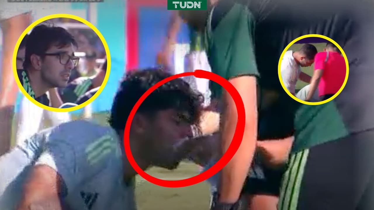 ¡Escalofriante! Denzell recibe un manotazo en la cara y sangra de la nariz