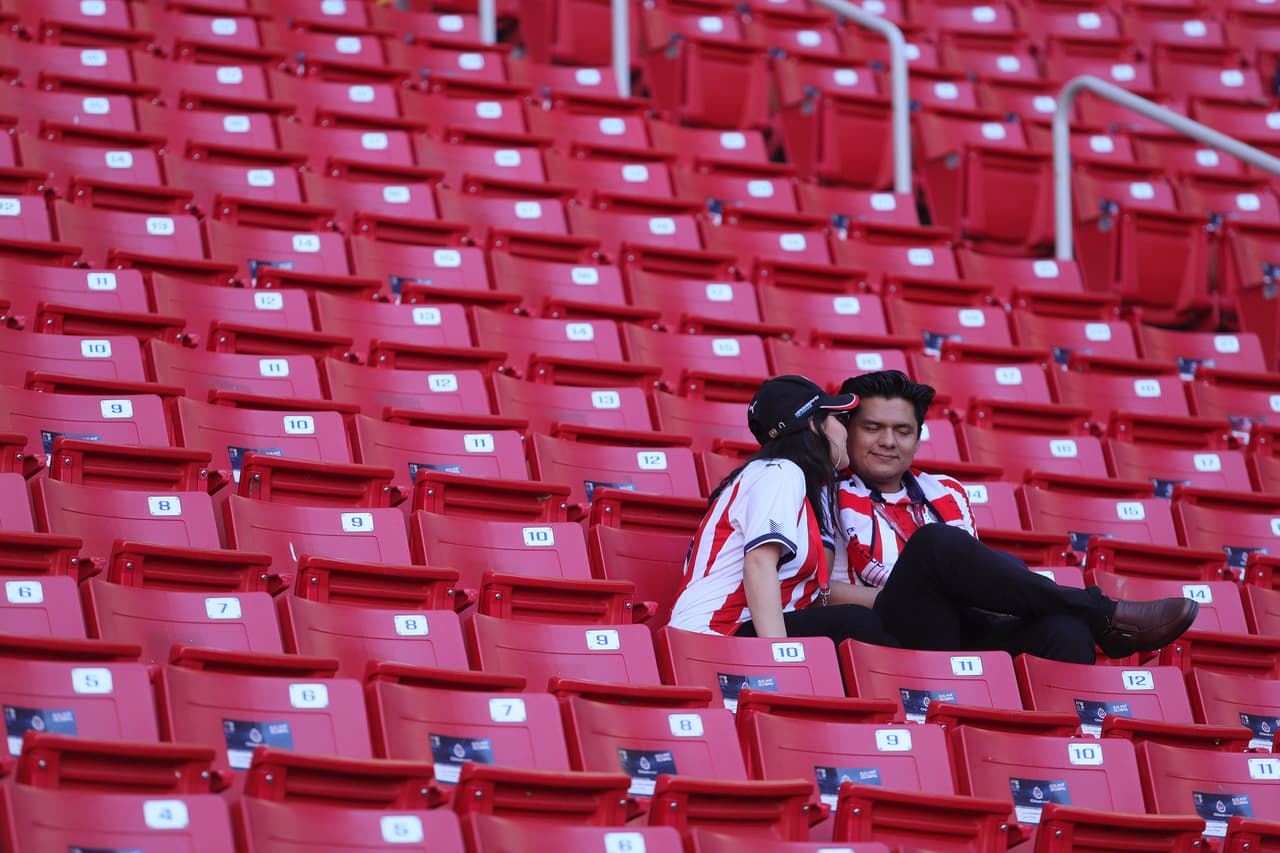 Los enamorados también están listos para apoyar a sus Chivas.