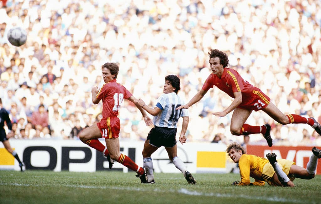Pero los 'Diablos Rojos' se toparon con la Argentina de Diego Armando Maradona en la ronda de los cuatro mejores de México 86. Un rival durísimo para los belgas.
