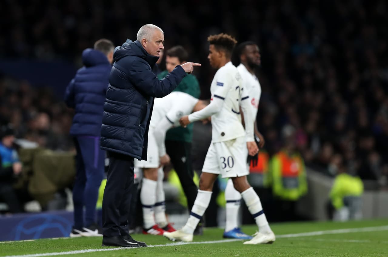 Jose Mourinho no parecía estar muy contento con sus jugadores.