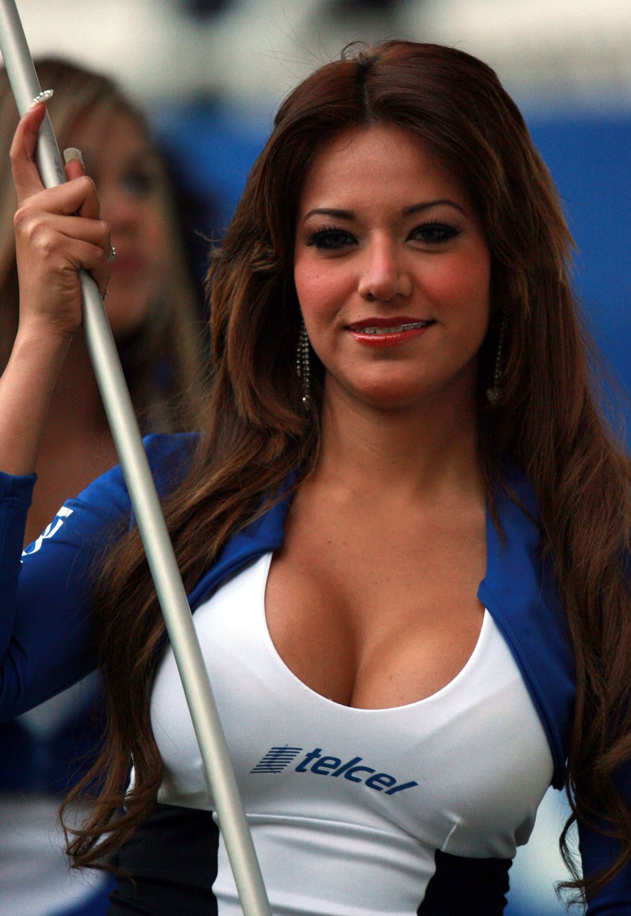 Bellas porristas en la vuelta de las semis