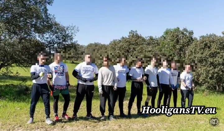 Campal entre aficionados del Real Madrid y el Atleti