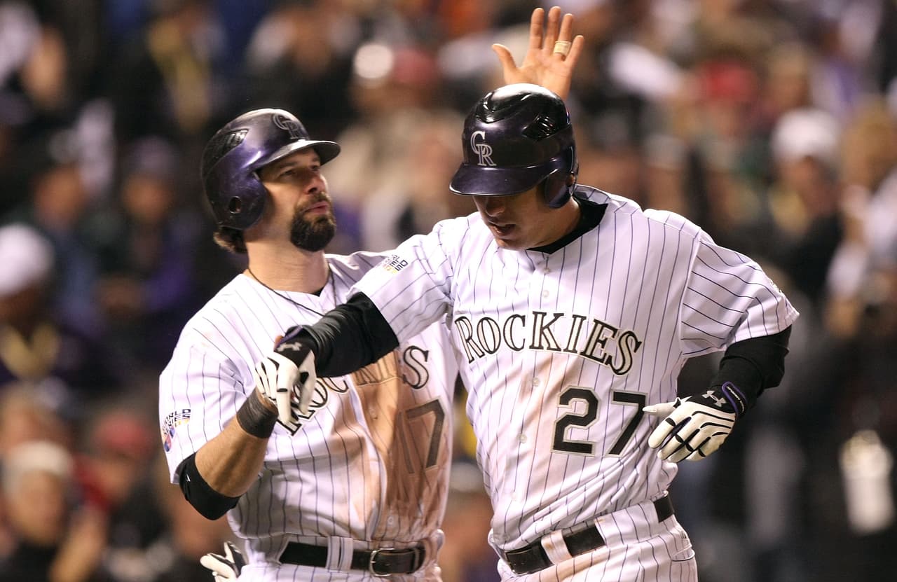 Los Colorado Rockies ganaron el Wild Card game a playoffs por parte de la Liga Nacional en 2007. Ganaron sus siete primeros juegos de postemporada. Antes de iniciar la Serie Mundial, habían ganado 21 de 22 partidos jugados. Perdieron la Serie contra Boston Red Sox.