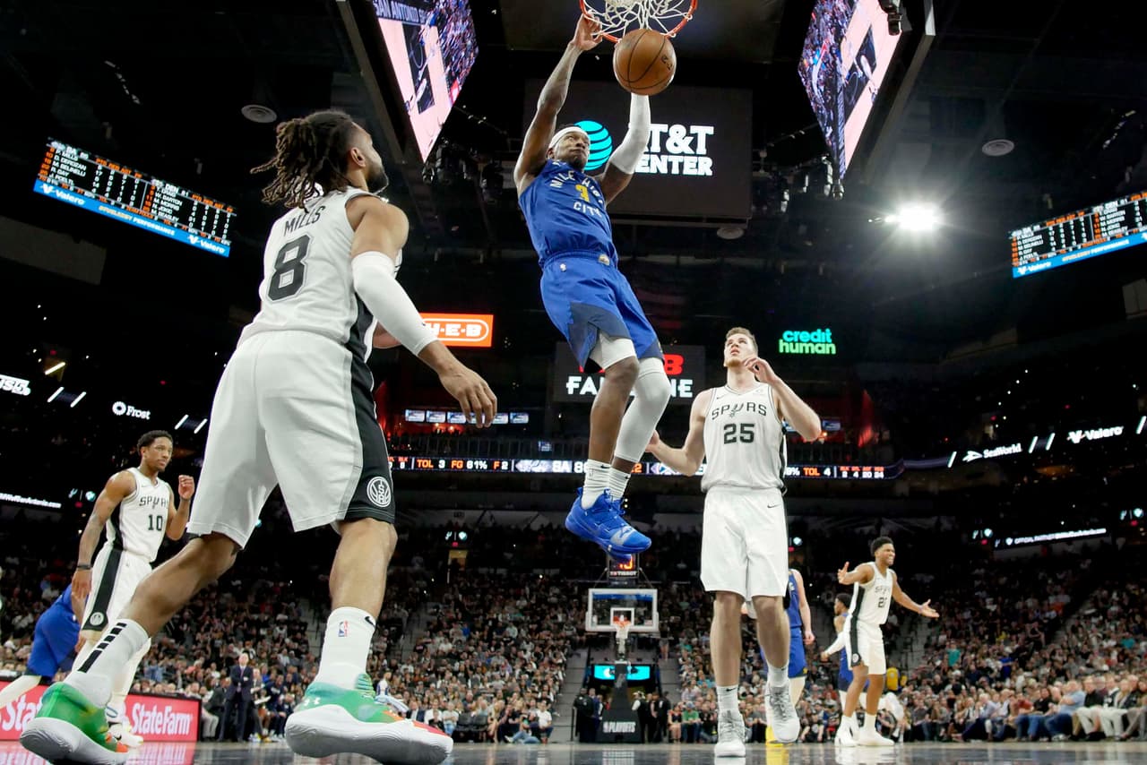 Los San Antonio Spurs forzaron al séptimo y decisivo juego de la serie de primera ronda de Playoffs ante los Denver Nuggets. Les compartimos las mejores imágenes.