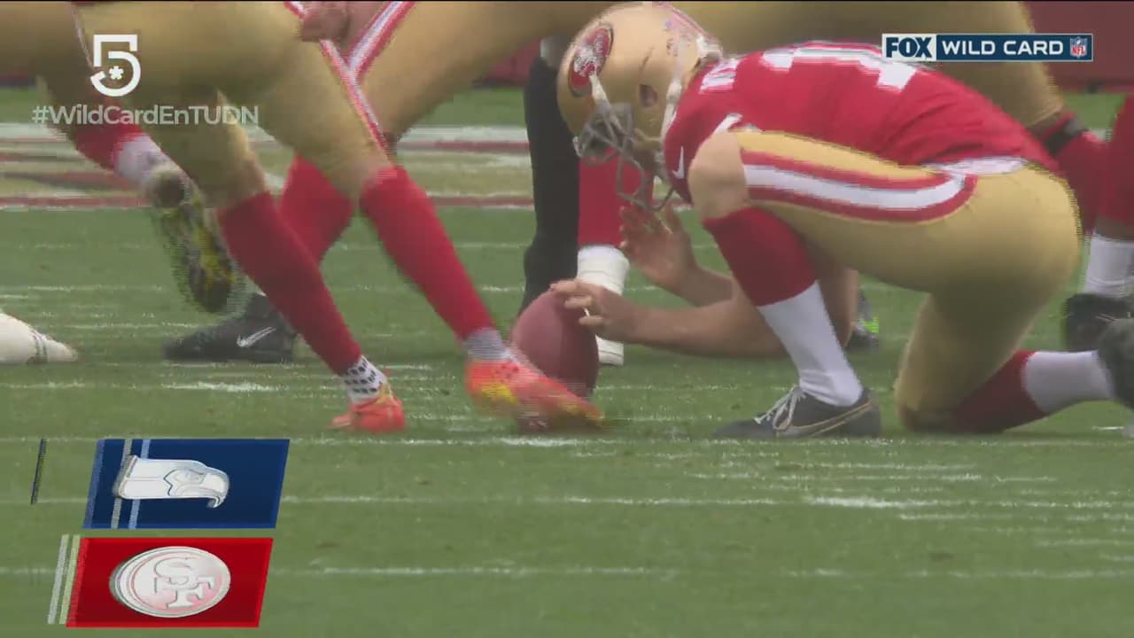 ¡Por el centro! Robbie Gould pone los primeros puntos en el partido