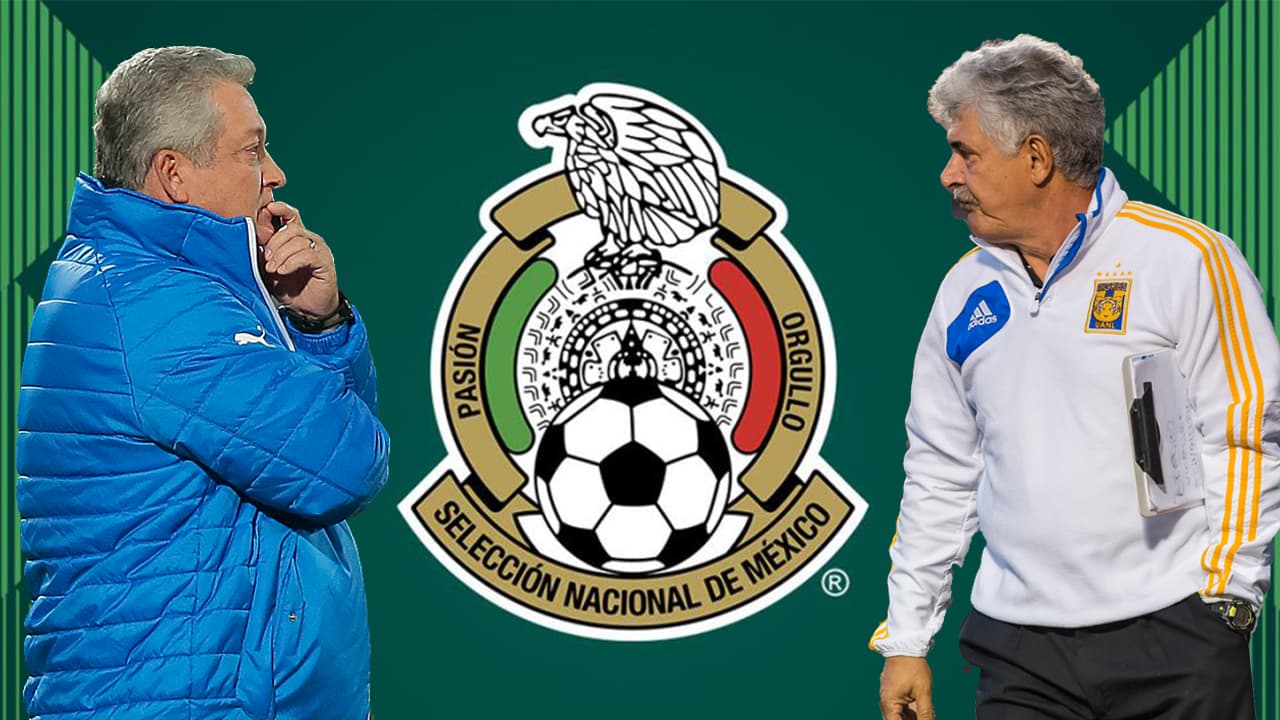 MONTERREY, MEXICO - APRIL 05: Coaches Victor Vucetich of Queretaro (L) and Ricardo 'Tuca' Ferretti of Tigres (R) talk prior the semifinals second leg match between Tigres UANL and Queretaro as part of the Concacaf Champions League 2016 at Universitario Stadium on April 05, 2016 in Monterrey, Mexico. (Photo by Azael Rodriguez/LatinContent/Getty Images)
