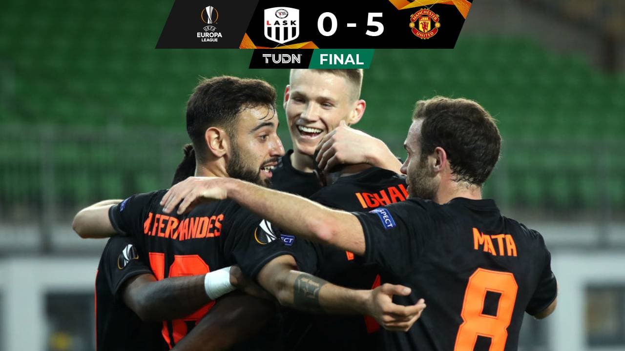 El United goleó al Lask y tiene pie y medio en cuartos