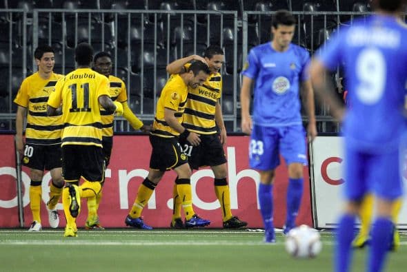 Finalmente, el Getafe español cayó en su visita al Youg Boys suizo por 2-0.