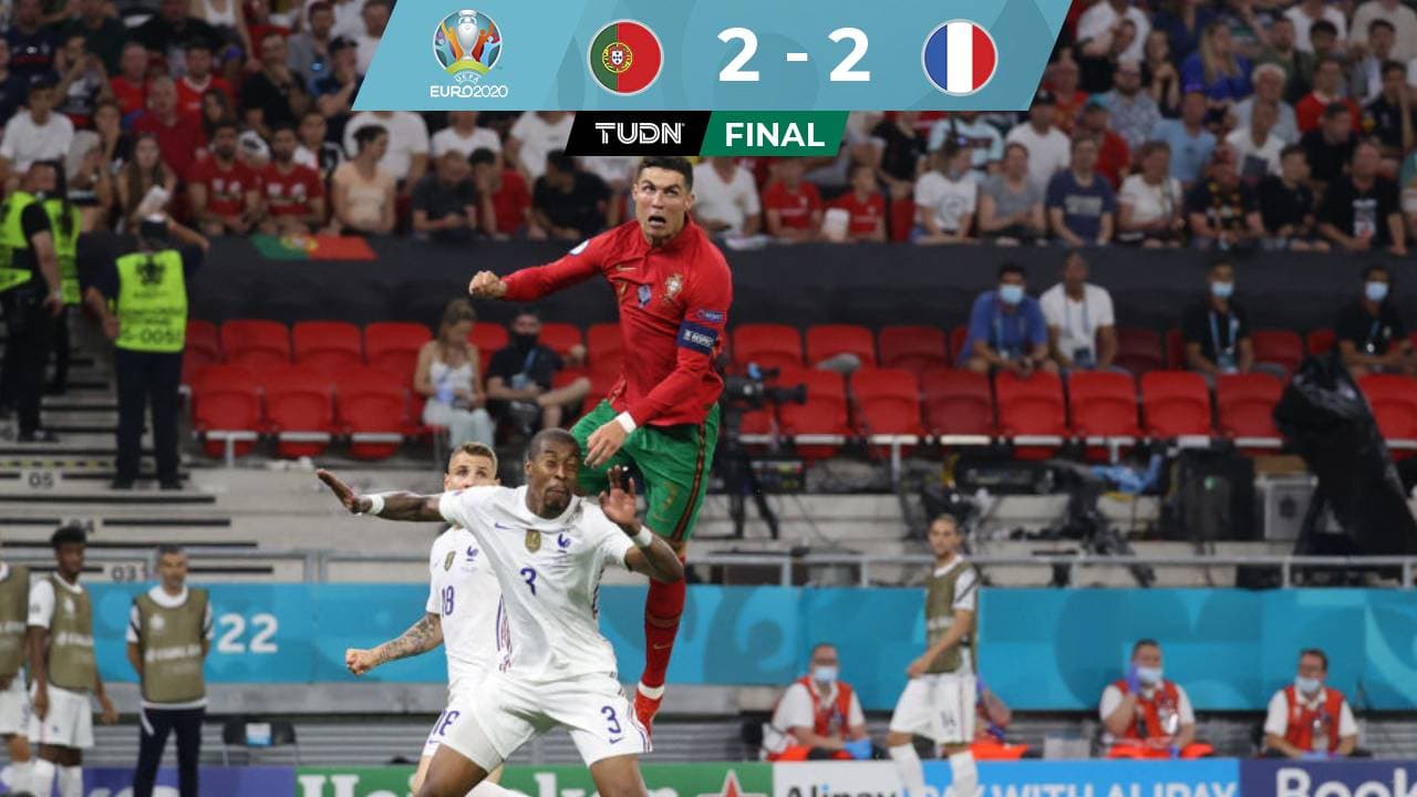 Portugal y Francia empatan en partido de montaña rusa