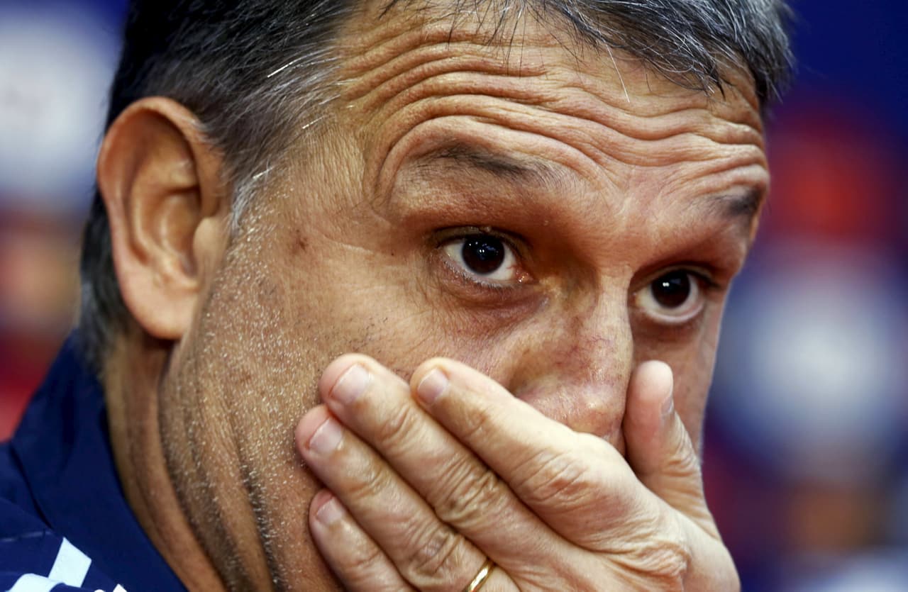 La decepción para Martino fue enorme. Pocos pensaban que el rosarino pudiera volver a la actividad rápidamente. | Fotografía: Reuters