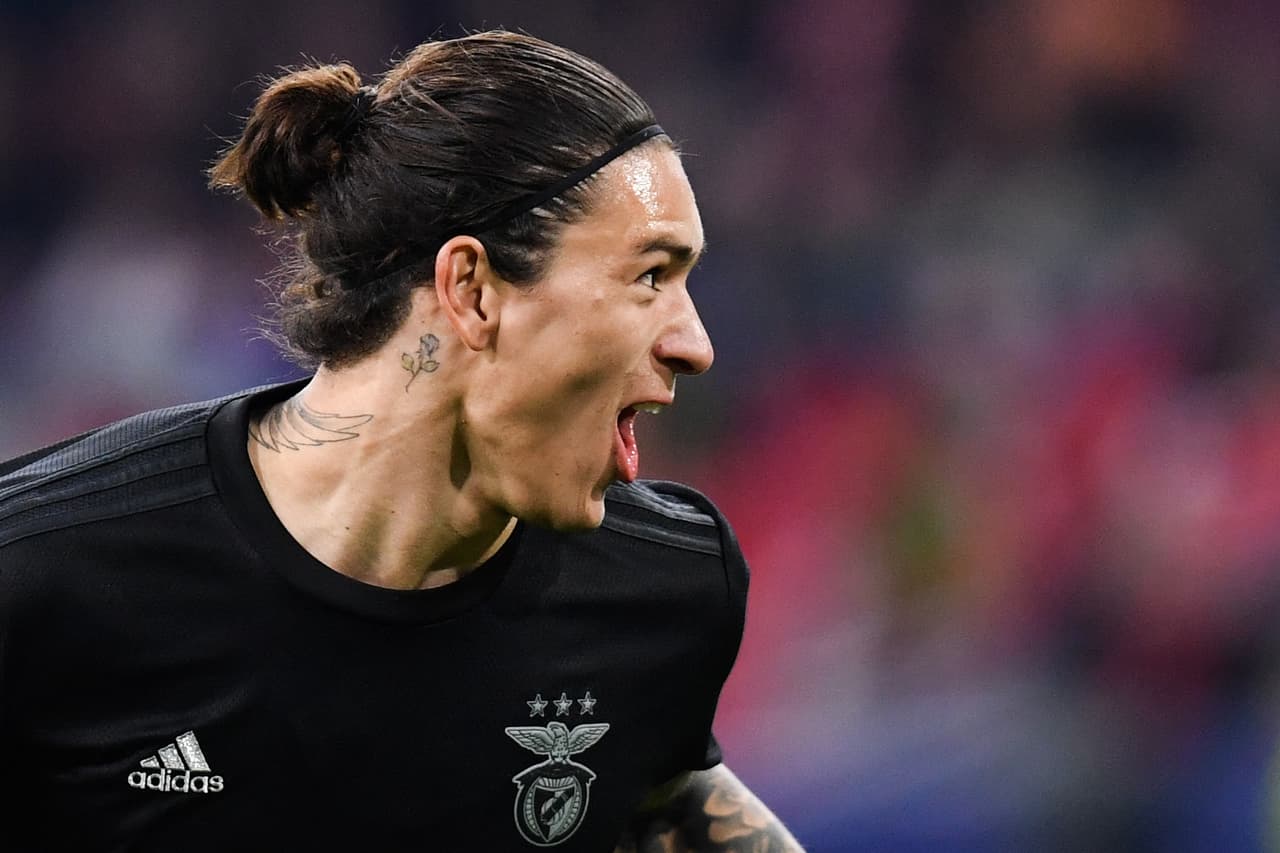 El uruguayo Darwin Núñez se convirtió en protagonista de la serie en los octavos de final de la Champions League.