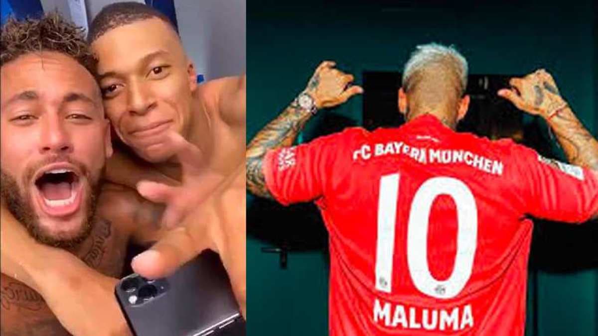 Neymar celebra con "Maluma" el pase a la final de la Champions