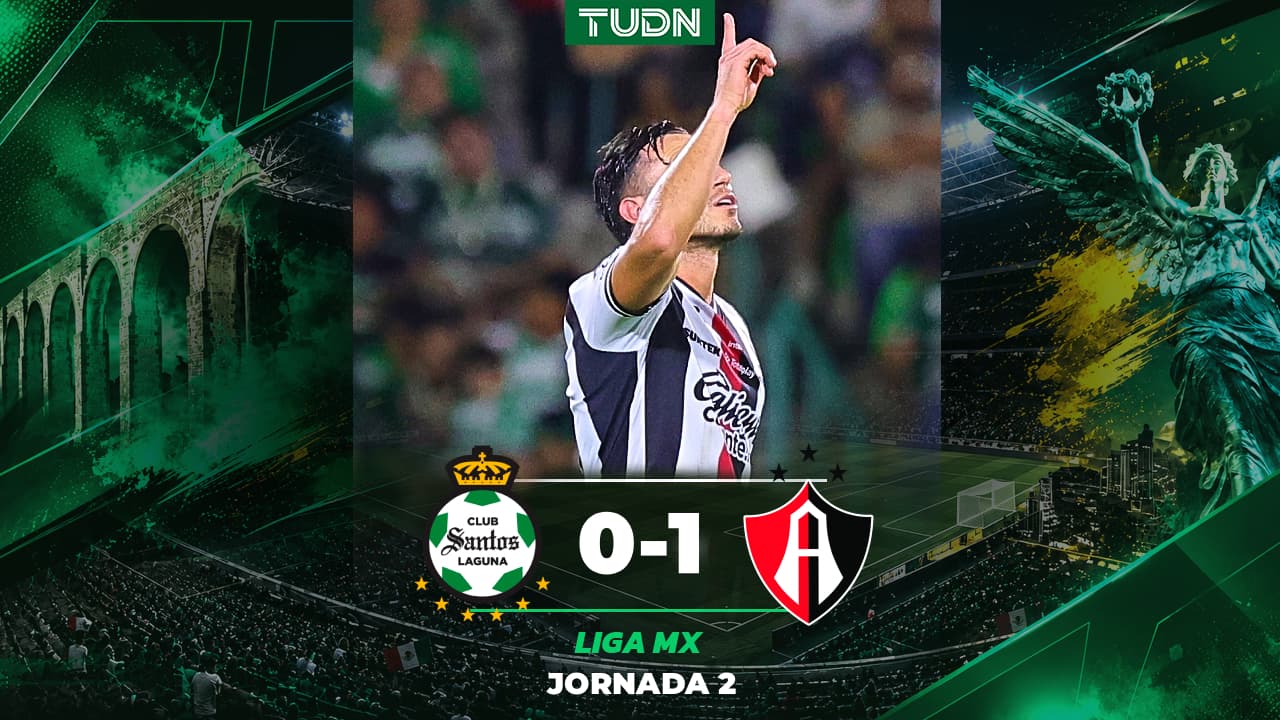 Atlas derrota de visita a Santos Laguna en partido de la jornada 2 del Apertura 2026