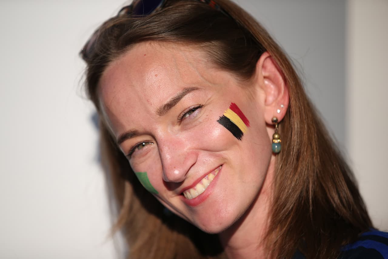A supporter poses ahead of the Russia 2018 World Cup quarter-final football match between Brazil and Belgium at the Kazan Arena in Kazan on July 6, 2018. (Photo by Roman Kruchinin / AFP) / RESTRICTED TO EDITORIAL USE - NO MOBILE PUSH ALERTS/DOWNLOADS (Photo credit should read ROMAN KRUCHININ/AFP/Getty Images)