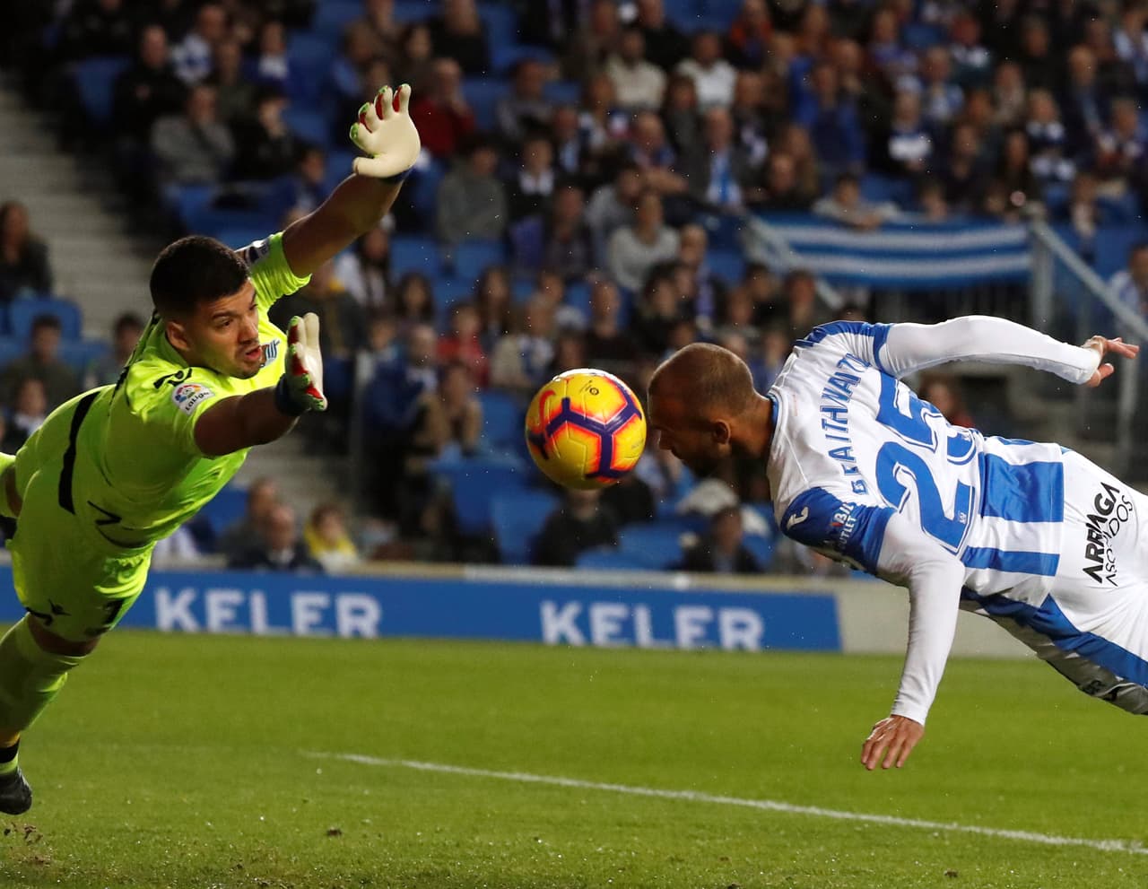 Real Sociedad se impuso 3-0 a Leganés con Héctor Moreno y Diego Reyes de suplentes, respectivamente, en la Jornada 24 de la Liga de España. Con doblete de Mikel Oyarzabal (minutos 50 y 59) y tanto de Willian José ganó el equipo vasco, que quedó de séptimo con 34 puntos.